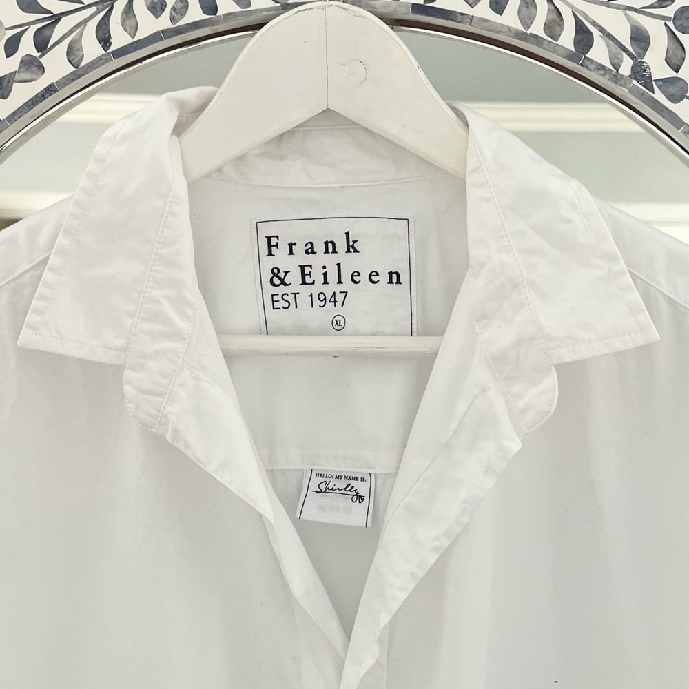 Frank & Eileen Shirley White Button-Down Shirt Size XL NEW - Picture 5 of 8